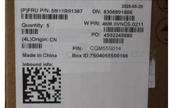 Lenovo 5M11R91387 MECH_ASM Ccvrasm,KB,UK,WFC,BL,DF