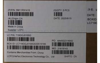 Lenovo 5M11R91416 MECH_ASM BL KB GY FPR DEN LTN