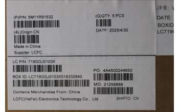 Lenovo 5M11R91532 MECH_ASM BL KB GY FPR WW SPA LTN