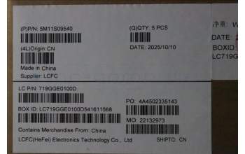 Lenovo 5M11S09540 MECH_ASM BL KB BK CZE/SLK CHY