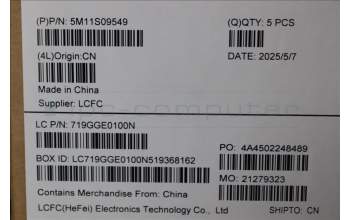 Lenovo 5M11S09549 MECH_ASM BL KB BK EURO ENG LTN