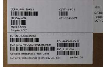 Lenovo 5M11S09585 MECH_ASM BL KB BK SPA LTN