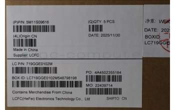 Lenovo 5M11S09616 MECH_ASM BL KB BK WW DEN CHY