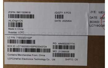 Lenovo 5M11S09618 MECH_ASM BL KB BK WW ENG CHY