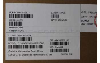 Lenovo 5M11S09637 MECH_ASM BL KB BK WW ILD LTN