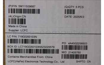 Lenovo 5M11S09687 C-Abdeckung mit Tastatur, Spanisch, schwarz