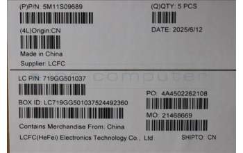 Lenovo 5M11S09689 C-Abdeckung mit Tastatur, Französisch, schwarz