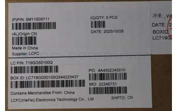 Lenovo 5M11S09711 C-Abdeckung mit Tastatur, Schwedisch/Finnisch, schwarz