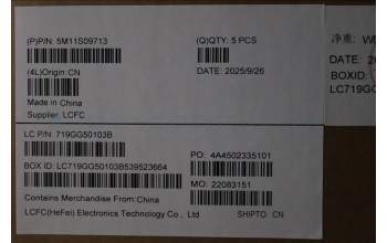 Lenovo 5M11S09713 C-Abdeckung mit Tastatur, Skandinavien, schwarz