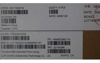 Lenovo 5M11S09753 C-Abdeckung mit Tastatur, Arabisch, schwarz, Hintergrundbeleuchtung, US