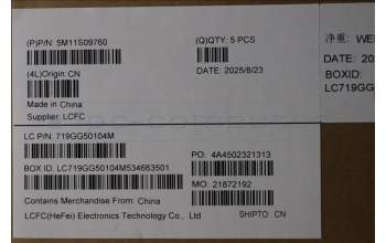 Lenovo 5M11S09760 C-Abdeckung mit Tastatur, Dänisch, schwarz, Hintergrundbeleuchtung, GB