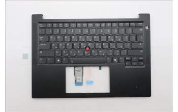 Lenovo 5M11S09784 C-Abdeckung mit Tastatur, Hebräisch, schwarz, Hintergrundbeleuchtung