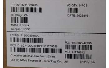 Lenovo 5M11S09786 C-Abdeckung mit Tastatur, Hebräisch, schwarz, Hintergrundbeleuchtung