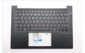Lenovo 5M11S09788 C-Abdeckung mit Tastatur, Italienisch, schwarz, Hintergrundbeleuchtung