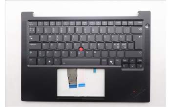 Lenovo 5M11S09818 C-Abdeckung mit Tastatur, Skandinavien, schwarz, Hintergrundbeleuchtung
