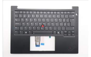 Lenovo 5M11S09820 C-Abdeckung mit Tastatur, Schweiz, schwarz, Hintergrundbeleuchtung