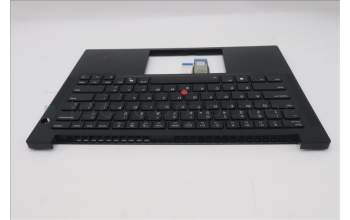 Lenovo 5M11S09832 C-Cover with keyboard, US English Euro, Black, Backlight, US