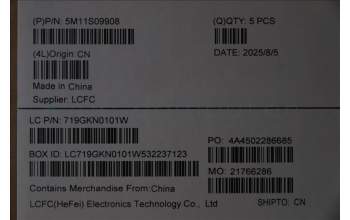 Lenovo 5M11S09908 C-Abdeckung mit Tastatur, Portugiesisch, schwarz