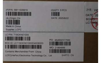 Lenovo 5M11S09919 C-Abdeckung mit Tastatur, Skandinavien, schwarz