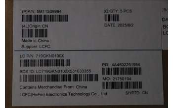 Lenovo 5M11S09994 C-Abdeckung mit Tastatur, Italienisch, schwarz, Hintergrundbeleuchtung