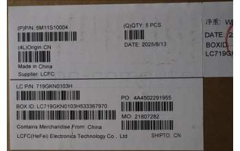 Lenovo 5M11S10004 C-Abdeckung mit Tastatur, Portugiesisch, schwarz, Hintergrundbeleuchtung