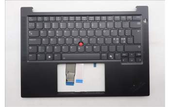 Lenovo 5M11S10024 C-Abdeckung mit Tastatur, Skandinavien, schwarz, Hintergrundbeleuchtung