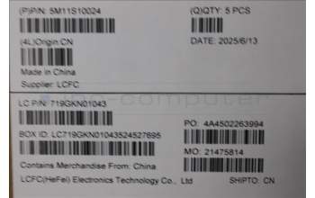 Lenovo 5M11S10024 C-Abdeckung mit Tastatur, Skandinavien, schwarz, Hintergrundbeleuchtung