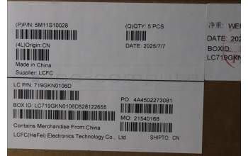 Lenovo 5M11S10028 C-Abdeckung mit Tastatur, Schweiz, schwarz, Hintergrundbeleuchtung