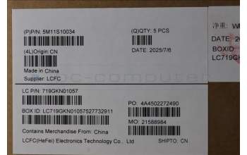 Lenovo 5M11S10034 MECH_ASM FRU KBD W/C UK BL(CHY)UK BK