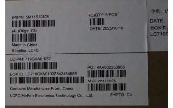 Lenovo 5M11S10108 C-Abdeckung mit Tastatur, Ungarisch, schwarz