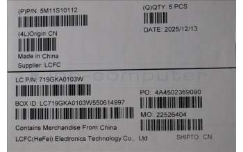 Lenovo 5M11S10112 C-Abdeckung mit Tastatur, Italienisch, schwarz