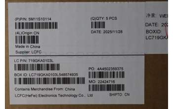 Lenovo 5M11S10114 C-Abdeckung mit Tastatur, Norwegisch, schwarz