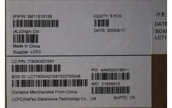 Lenovo 5M11S10126 C-Abdeckung mit Tastatur, Skandinavien, schwarz