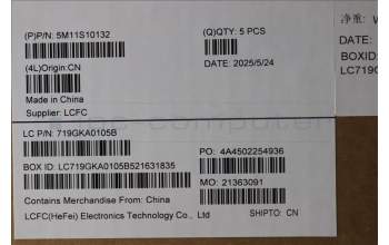 Lenovo 5M11S10132 C-Abdeckung mit Tastatur, Englisch (GB), schwarz