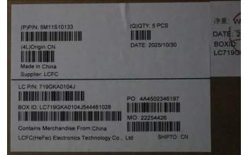 Lenovo 5M11S10133 MECH_ASM FRUKB CCV EURO ENG(Chicony)USBK