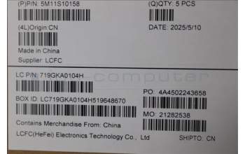 Lenovo 5M11S10158 C-Abdeckung mit Tastatur, Englisch, schwarz, Hintergrundbeleuchtung