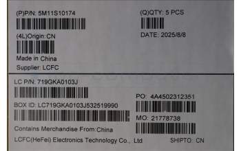 Lenovo 5M11S10174 C-Abdeckung mit Tastatur, Spanisch, schwarz, Hintergrundbeleuchtung