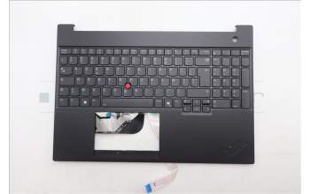 Lenovo 5M11S10176 C-Abdeckung mit Tastatur, Französisch, schwarz, Hintergrundbeleuchtung