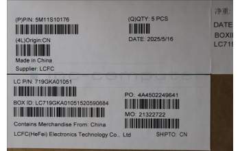 Lenovo 5M11S10176 C-Abdeckung mit Tastatur, Französisch, schwarz, Hintergrundbeleuchtung