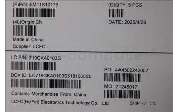 Lenovo 5M11S10179 C-Abdeckung mit Tastatur, Deutsch, schwarz, Hintergrundbeleuchtung