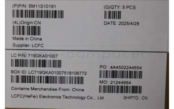 Lenovo 5M11S10191 C-Abdeckung mit Tastatur, Italienisch, schwarz, Hintergrundbeleuchtung