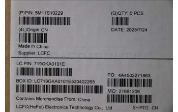 Lenovo 5M11S10229 C-Abdeckung mit Tastatur, Bulgarisch, schwarz, Hintergrundbeleuchtung, GB