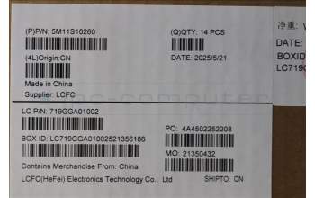 Lenovo 5M11S10260 Lenovo LCD Module, 14\", WUXGA, Non_Touch, Anti-Glare, IPS, 500nit, 100%SRGB, W/RGB+IR Camera