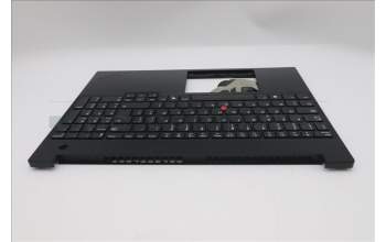 Lenovo 5M11S10278 C-Cover with keyboard, Belgian, Black, UK
