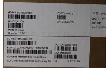 Lenovo 5M11S10280 C-Abdeckung mit Tastatur, Dänisch, schwarz, GB