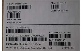 Lenovo 5M11S10294 C-Cover with keyboard, Italian, Black, UK