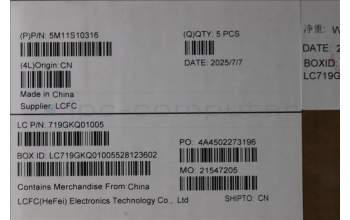 Lenovo 5M11S10316 C-Abdeckung mit Tastatur, Englisch (US, Euro), schwarz