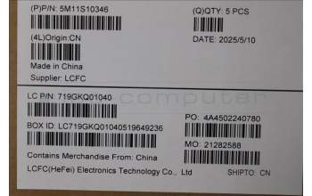 Lenovo 5M11S10346 C-Abdeckung mit Tastatur, Arabisch, schwarz, Hintergrundbeleuchtung, US