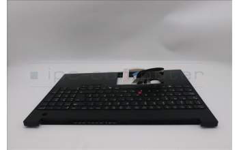 Lenovo 5M11S10356 C-Abdeckung mit Tastatur, Spanisch, schwarz, Hintergrundbeleuchtung