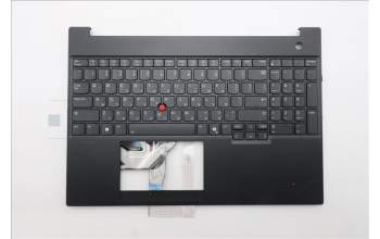 Lenovo 5M11S10369 C-Abdeckung mit Tastatur, Hebräisch, schwarz, Hintergrundbeleuchtung
